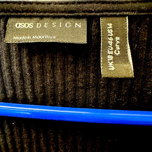 ASOS Ribbed Wrap Top - Picture 3 of 3